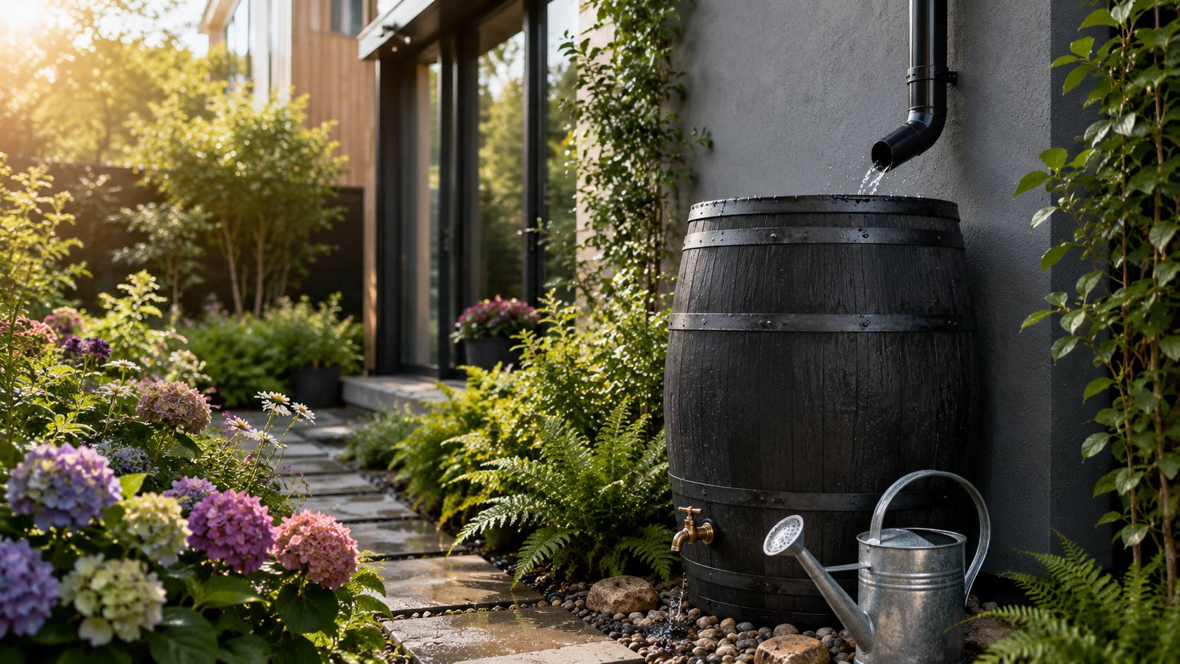 Regenwater opvangen slim gebruiken in de tuin